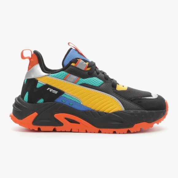 Puma Kids Rs-Trck 'Pinball' Sneakers Size 5 Multicolor Chunky Running Shoes - Picture 1 of 14